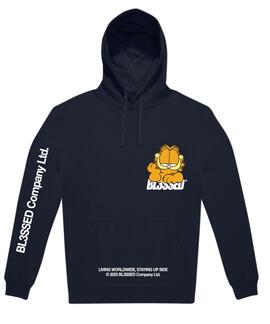SUDADERA GARFIELD HOODIE AZUL MARINO
