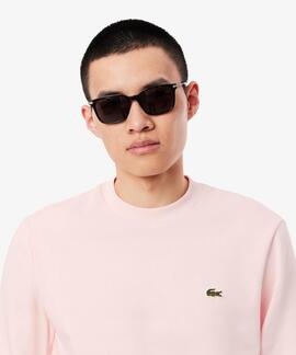 SUDADERA JOGGER LACOSTE EN ALGODÓN CEPILLADO ROSA