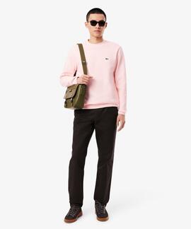 SUDADERA JOGGER LACOSTE EN ALGODÓN CEPILLADO ROSA