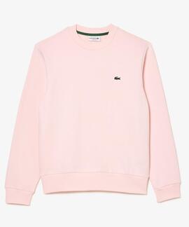 SUDADERA JOGGER LACOSTE EN ALGODÓN CEPILLADO ROSA
