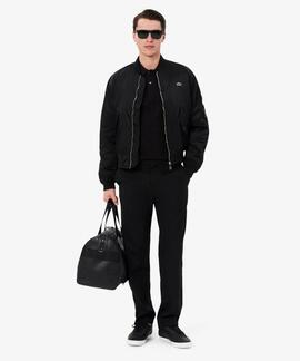 POLO MANGA LARGA LACOSTE REGULAR FIT 031 NEGRO