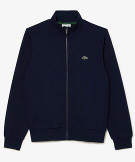 SUDADERA LACOSTE CUELLO ALTO CON CREMALLERA AZUL MARINO