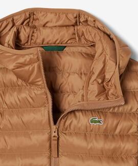 CHAQUETA ACOLCHADA HIDRÓFUGA SLIM FIT MARRÓN CLARO