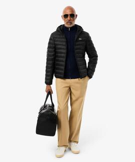 CHAQUETA ACOLCHADA HIDRÓFUGA SLIM FIT NEGRA