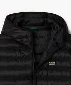 CHAQUETA ACOLCHADA HIDRÓFUGA SLIM FIT NEGRA