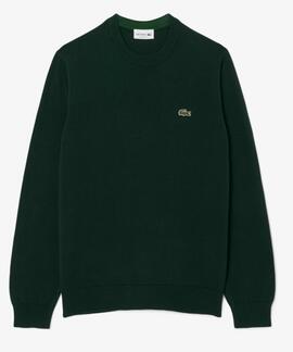 JERSEY LACOSTE CUELLO REDONDO VERDE SINOPLE