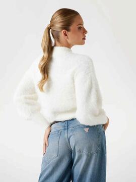 JERSEY KEYLA DE HILADO PELUDO CREMA