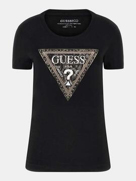CAMISETA LOGOTIPO TRIANGULO PYTHON TEE SLIM FIT NEGRA