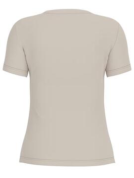 CAMISETA LEO TRIANGLE TEE SLIM FIT BEIGE