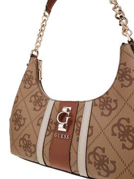 MINI BOLSO AL HOMBRO ENERIA CON LOGOTIPO 4G MARRÓN CLARO