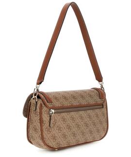 BOLSO AL HOMBRO DEA CON LOGOTIPO 4G MARRÓN CLARO