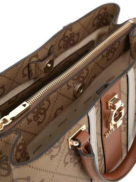 BOLSO DE MANO ERENIA SATCHEL MARRÓN CLARO CON LOGO 4G