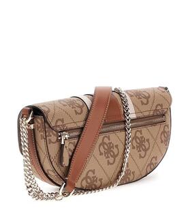 BANDOLERA ERENIA SATCHEL MARRÓN CLARO CON LOGOTIPO 4G