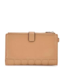 ORGANIZADOR VALLA ECOPIEL BEIGE ACOLCHADA Y PESPUN