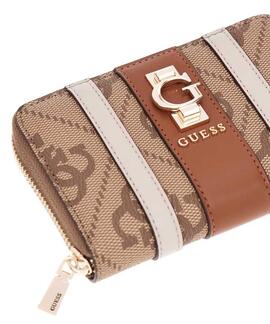 CARTERA DE MUJER ERENIA MEDIANA MARRÓN CLARO CON LOGOTIPO 4G