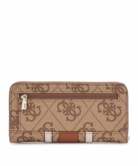 CARTERA DE MUJER ERENIA MARRÓN CLARO CON LOGOTIPO