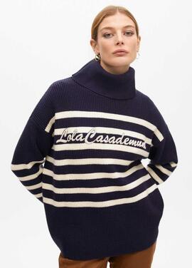 JERSEY OVERSIZE DE PUNTO GRUESO Y CUELLO ALTO