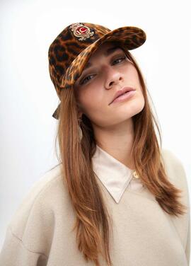 VISERA ANIMAL PRINT MARRÓN-CRUDO