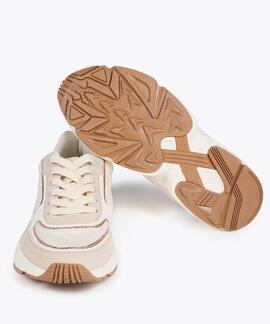 ZAPATILLA DEPORTIVA CON SUELA RUNNING CRUDO
