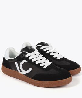 ZAPATILLAS DEPORTIVAS NYLON NEGRO CON DETALLES DE STRASS