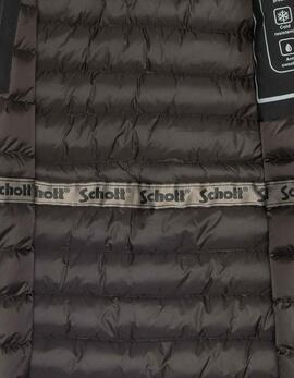 ABRIGO ACOLCHADO MULTIBOLSILLOS CON CAPUCHA CHASEN NEGRO
