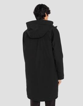 ABRIGO ACOLCHADO MULTIBOLSILLOS CON CAPUCHA CHASEN NEGRO