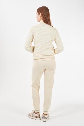 JERSEY DE MUJER CUELLO CISNE MARFIL