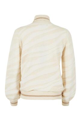 JERSEY DE MUJER CUELLO CISNE MARFIL