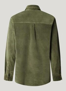 CAMISA DE PANA CLAYTON REGULAR FIT 785 DARK KHAKI GREEN
