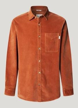 CAMISA DE PANA CLAYTON REGULAR FIT 262 BRICK RED