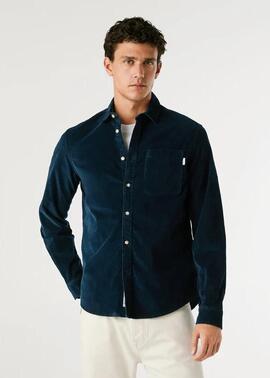 CAMISA DE PANA CLAYTON REGULAR FIT 594 DULWICH BLUE