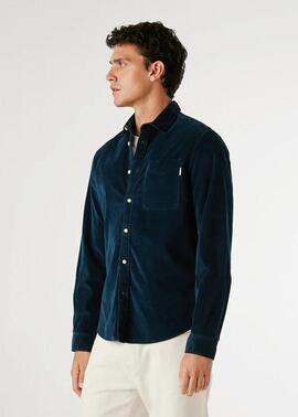 CAMISA DE PANA CLAYTON REGULAR FIT 594 DULWICH BLUE