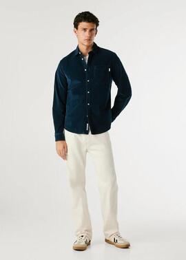 CAMISA DE PANA CLAYTON REGULAR FIT 594 DULWICH BLUE