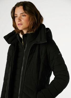 PLUMÍFERO ACOLCHADO IMPERMEABLE SAIN LONG 999 BLACK