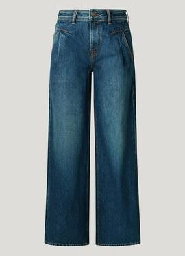 PANTALÓN VAQUERO WIDE LEG HIGH WAIST ARCHIVE DENIM AZUL