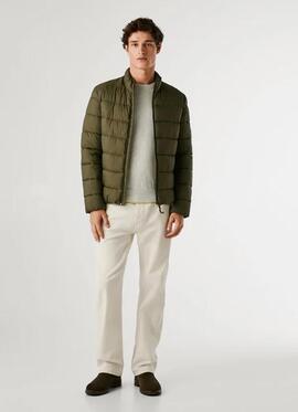 PLUMÍFERO ACOLCHADO CUELLO ALTO 679 MILITARY GREEN