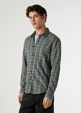 CAMISA DE FRANELA CLIVE REGULAR FIT 933 MARL GREY