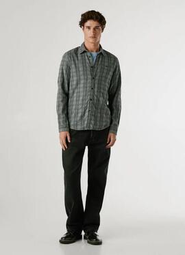 CAMISA DE FRANELA CLIVE REGULAR FIT 933 MARL GREY
