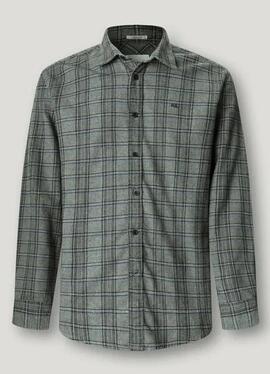 CAMISA DE FRANELA CLIVE REGULAR FIT 933 MARL GREY
