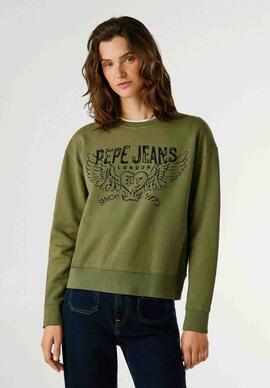 SUDADERA BEBERLY RELAXED FIT 765 KHAKI GREEN