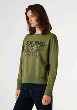 SUDADERA BEBERLY RELAXED FIT 765 KHAKI GREEN