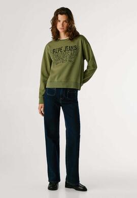 SUDADERA BEBERLY RELAXED FIT 765 KHAKI GREEN