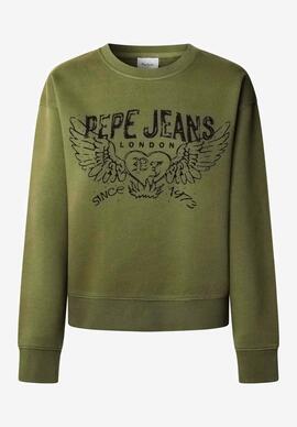 SUDADERA BEBERLY RELAXED FIT 765 KHAKI GREEN