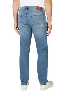 PANTALÓN VAQUERO TRACK SLIM GYMDIGO FS MID BLUE