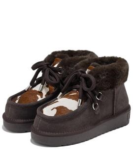 BOTAS NORDIC MID FUR BROWN  COW