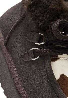BOTAS NORDIC MID FUR BROWN  COW