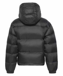 CHAQUETA DE PLUMAS CORTA BOXY NEGRA