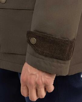 CHAQUETA DE CUELLO PANA VERDE
