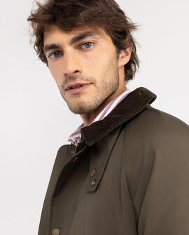 CHAQUETA DE CUELLO PANA VERDE