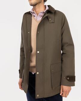 CHAQUETA DE CUELLO PANA VERDE